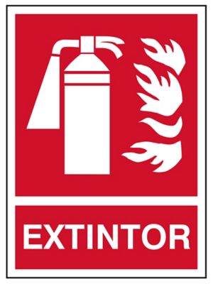 "Extintor" Sign - Vinyl, Adhesive-Backed S-21166V