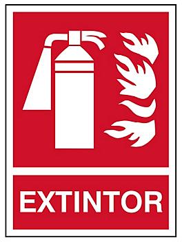 "Extintor" Sign - Vinyl, Adhesive-Backed S-21166V