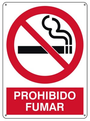 Prohibido Fumar Sign - Plastic