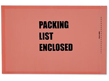 Military Envelopes - "Packing List Enclosed", Salmon, 5 1/4 x 8" S-2116