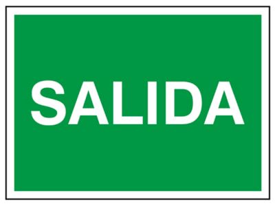 "Salida" Sign