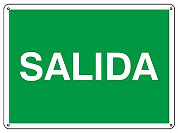 "Salida" Sign - Plastic S-21171P