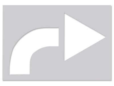 Parking Lot Stencil - Arrow Curved S-21178