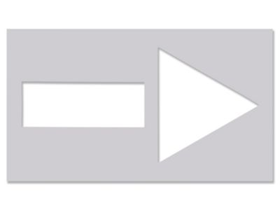 Parking Lot Stencil - Arrow Straight S-21179