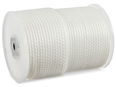 Cuerda de Nylon Trenzado Sólido - 3/16 x 500', Negra S-21187 - Uline