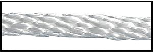 Solid Braided Nylon Rope - 5/8 x 500', White S-17652 - Uline