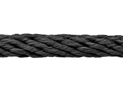 Corde en nylon tressée solide – 3/16 po x 500 pi, noir S-21187 - Uline