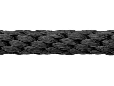 Solid Braided Nylon Rope - 1/2 x 500', Black S-21190 - Uline