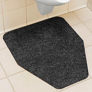 Deluxe Urinal Floor Mats - Black S-21205BL