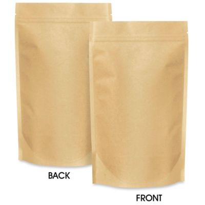  Paper Stand-Up Barrier Pouches - 7 x 11 1/2 x 4"
