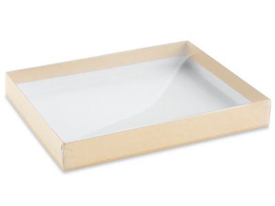 Plastic Boxes - 4 5/8 x 3 1/2 x 1 1/4, Clear - ULINE - Carton of 84 - S-6278