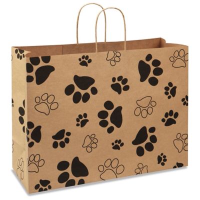 Printed Kraft Paper Shopping Bags in Stock - ULINE