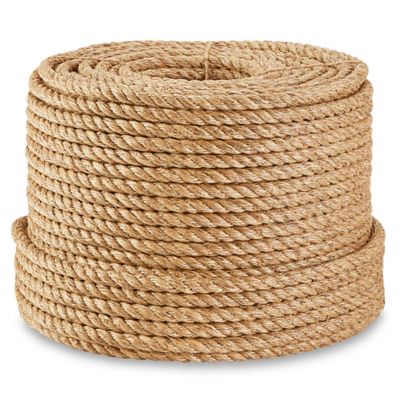 XPOSE SAFETY Manila Rope - 1/4 Inch Rope 600 Ft - 3 Strand Cordage Twisted  Braided Rope - Thick Natural Fiber Rope for, Marine, Decorative Rope for  Crafts, Porch Column, Outdoor Pole