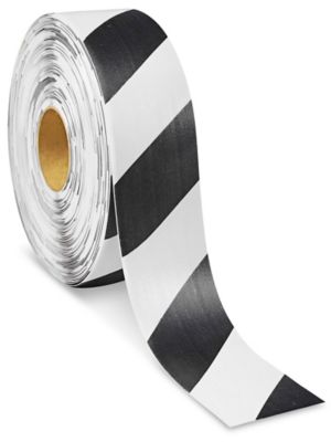 Mighty Line&reg; Deluxe Safety Tape - 3" x 100', Black/White S-21259B/W