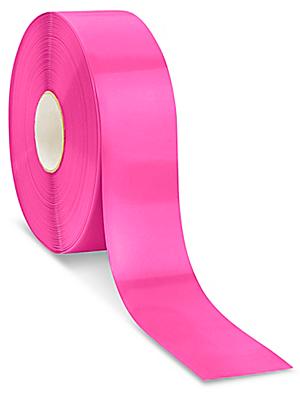 Mighty Line Deluxe Safety Tape - 3 x 100', Pink - ULINE - S-21259P