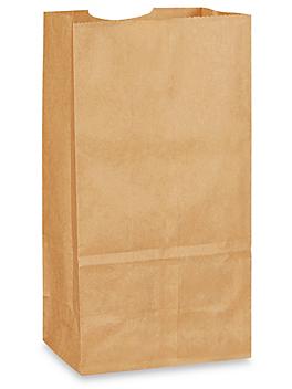 Recycled Grocery Bags - 4 1/8 x 2 5/8 x 7 7/8", #2, Kraft S-21265