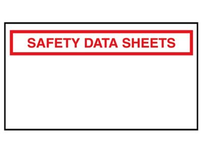 SDS Envelopes - "Safety Data Sheets", 5 1/2 x 10"