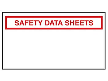 SDS Envelopes - "Safety Data Sheets", 5 1/2 x 10" S-21298