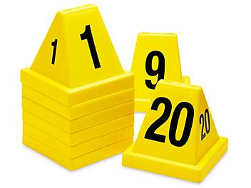 Numbered Cones - 1-20, Yellow S-21300Y