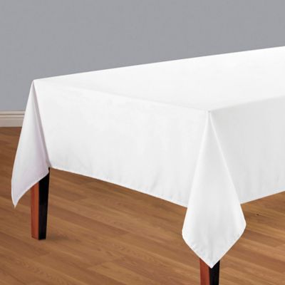 Fabric Tablecloth - 120 x 52", White S-21306W