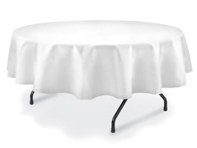 Nappe Ronde, Housse De Table En Coton Polyester 90 Pouces, Nappe En Lin