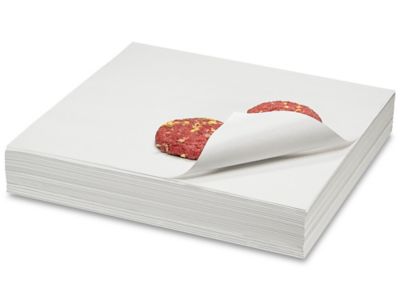 Waxed Butcher Paper Sheets, Hamburger Patty