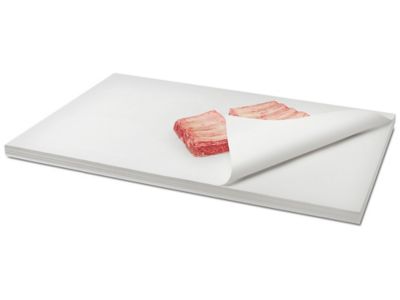 Butcher Paper Sheets - White, 18 x 24 - ULINE - Bundle of 1,250 - S-15675