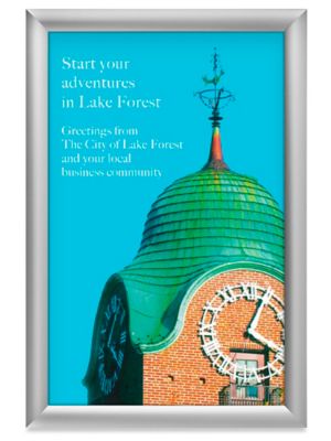 Snap Edge Frame Sign - 11 x 17", Silver S-21326SIL