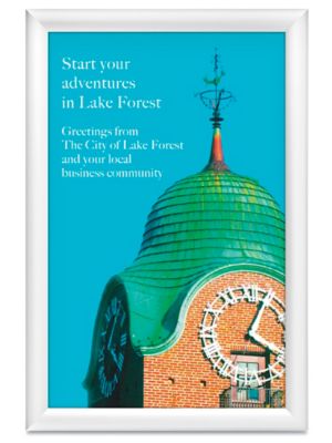 Snap Edge Frame Sign - 11 x 17", White S-21326W