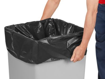 Uline Economy Trash Liners - Black, 44-55 Gallon, .67 Mil S-5352 - Uline