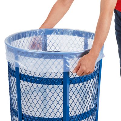 Uline Industrial Coreless Trash Liners - 1.5 Mil, 44-55 Gallon, Clear S-21330C