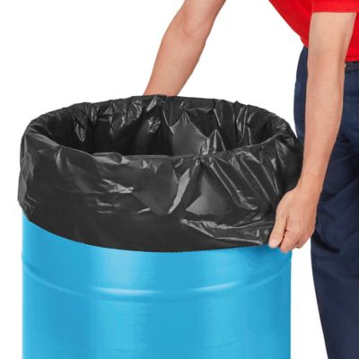  Uline – Sacs poubelle industriels sans mandrin – 1,5 mil, 55 à 60 gallons