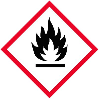 Étiquettes à pictogramme SGH – Flamme, 1 x 1 po