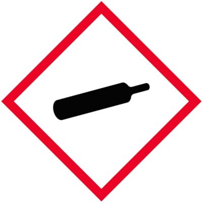 Étiquettes à pictogramme SGH – Bouteille à gaz, 1 x 1 po