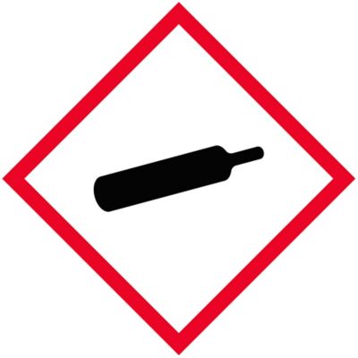 GHS Pictogram Labels - Gas Cylinder, 1 x 1"