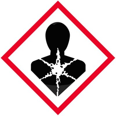 GHS Pictogram Labels - Health Hazard, 1 x 1"