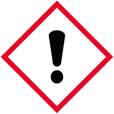 Étiquettes à pictogramme SGH – Point d'exclamation, 1 x 1 po