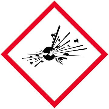 GHS Pictogram Labels - Exploding Bomb, 1 x 1"