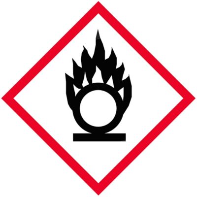 GHS Pictogram Labels - Flame Over Circle, 2 x 2" S-21350