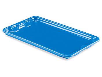 Heavy-Duty Stack and Nest Container Lid - 18 x 11", Blue S-21489BLU
