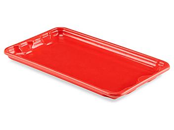 Heavy-Duty Stack and Nest Container Lid - 18 x 11", Red S-21489R