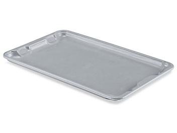 Heavy-Duty Stack and Nest Container Lid - 20 x 13", Gray S-21490GR