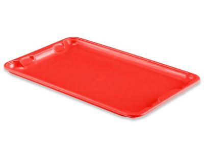 Heavy-Duty Stack and Nest Container Lid - 20 x 13", Red S-21490R