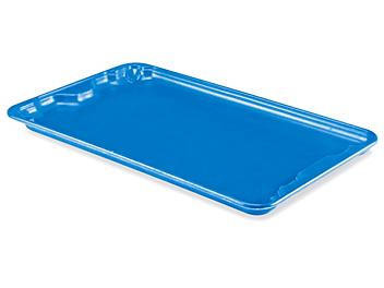 Heavy-Duty Stack and Nest Container Lid - 24 x 15", Blue S-21491BLU
