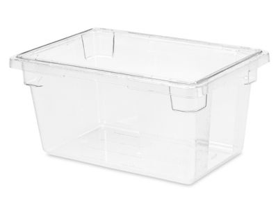 Clear Storage Boxes - 18 x 12 x 12 S-14599 - Uline