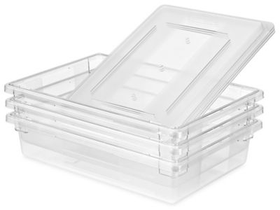 Rubbermaid® Food Storage Boxes - 18 x 12 x 9, Clear S-21499 - Uline