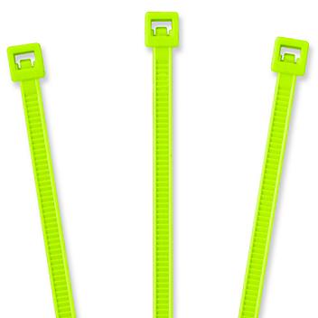 Nylon Cable Ties - 4", Fluorescent Green S-2151FG