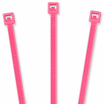 Nylon Cable Ties - 4", Fluorescent Pink S-2151FP