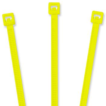Nylon Cable Ties - 4", Fluorescent Yellow S-2151FY