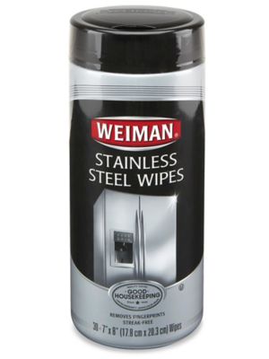Weiman Stainless Steel Cleaner Wipes - 30 ct - ULINE - Case of 4 - S-21520